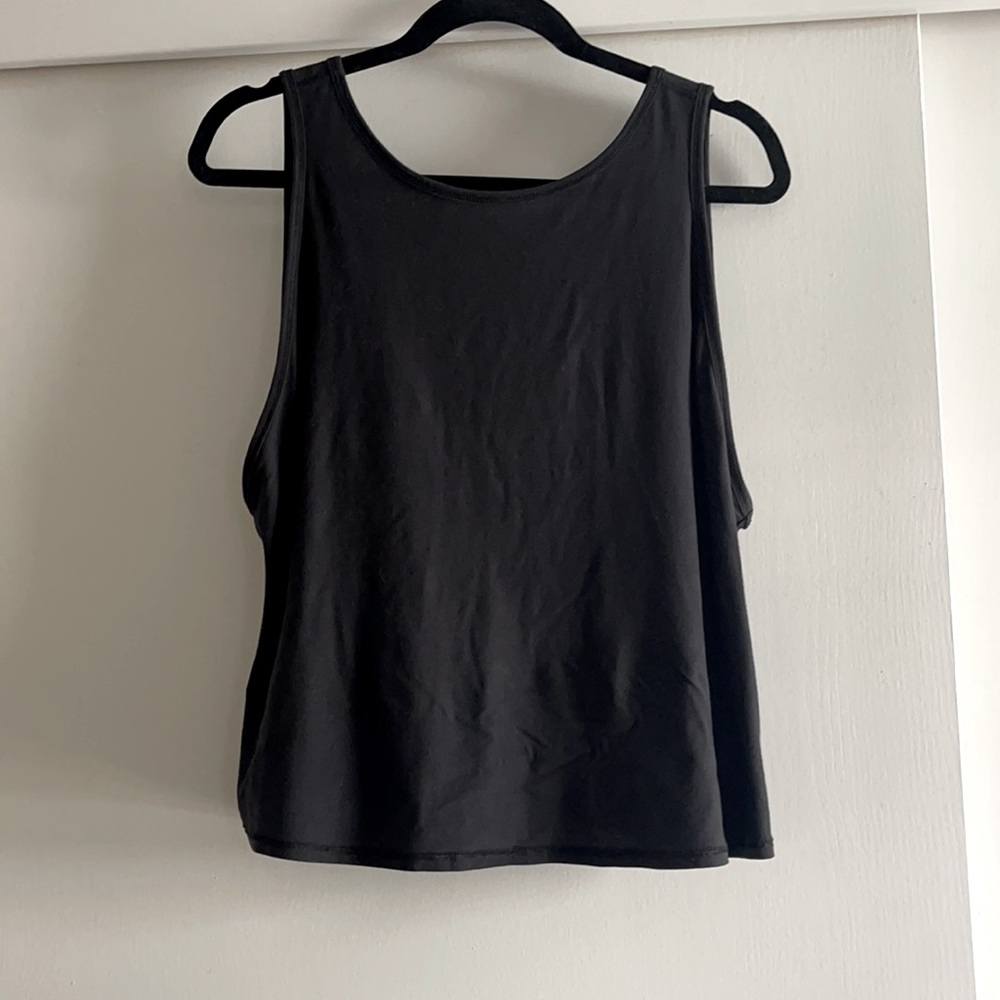 Black Lululemon Open Back Tank